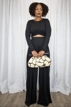 Load image into Gallery viewer, Criss Cross Top and Pant Set (Black)