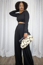 Load image into Gallery viewer, Criss Cross Top and Pant Set (Black)
