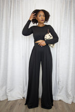 Load image into Gallery viewer, Criss Cross Top and Pant Set (Black)