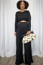 Load image into Gallery viewer, Criss Cross Top and Pant Set (Black)