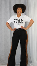 Load image into Gallery viewer, Bell Bottom Fringe Jeans
