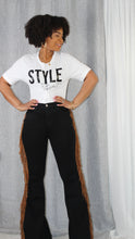 Load image into Gallery viewer, Bell Bottom Fringe Jeans