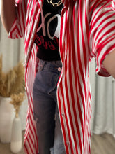 Load image into Gallery viewer, Striped Duster (Red)