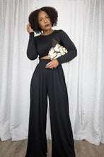 Load image into Gallery viewer, Criss Cross Top and Pant Set (Black)
