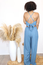 Load image into Gallery viewer, Wide Leg Jumpsuit (Blue)
