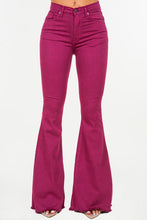 Load image into Gallery viewer, Bell Bottom Jeans (Plum)
