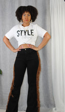 Load image into Gallery viewer, Bell Bottom Fringe Jeans
