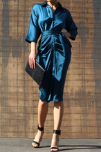 Load image into Gallery viewer, Button Down Satin Dress
