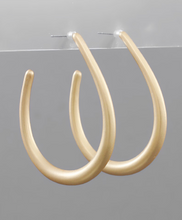 Load image into Gallery viewer, Teardrop Open Hoops
