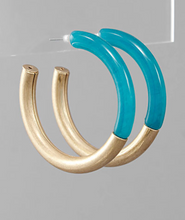 Load image into Gallery viewer, Two Tone Hoops
