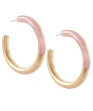 Load image into Gallery viewer, Two Tone Hoops
