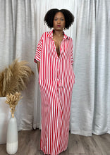 Load image into Gallery viewer, Striped Duster (Red)
