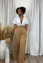 Load image into Gallery viewer, Wide Leg Sweat Pants (Mocha)
