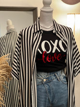 Load image into Gallery viewer, Striped Duster (Black)
