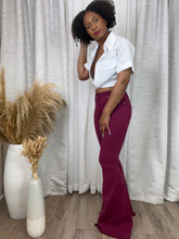 Load image into Gallery viewer, Bell Bottom Jeans (Plum)
